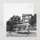 Een Timber House in Berkeley Hills Briefkaart (Voorkant / Achterkant)