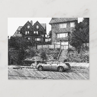 Een Timber House in Berkeley Hills Briefkaart