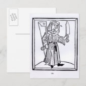Een timmerman briefkaart (Voorkant / Achterkant)