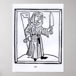 Een timmerman poster