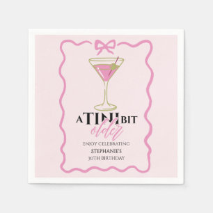 Een Tineke Beetje Oudere Martini Lieve Roze Rand V Servet