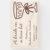 Een Tini Beetje Coquette Espresso Martini Bachelor Spandoek (Verticaal)