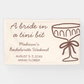 Een Tini beetje Coquette Espresso Martini vrijgeze Spandoek (Horizontaal)