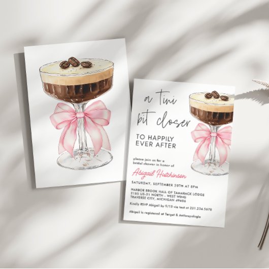 Een Tini beetje dichter bij roze strik Espresso Ma Kaart