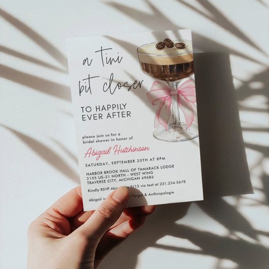 Een Tini beetje dichter bij roze strik Espresso Ma Kaart