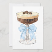 Een Tini Beetje Dichterbij Bruids Espresso Martini Kaart (Achterkant)
