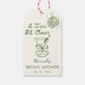 Een Tini beetje dichterbij Bruids Shower  Cadeaulabel (Achterkant)