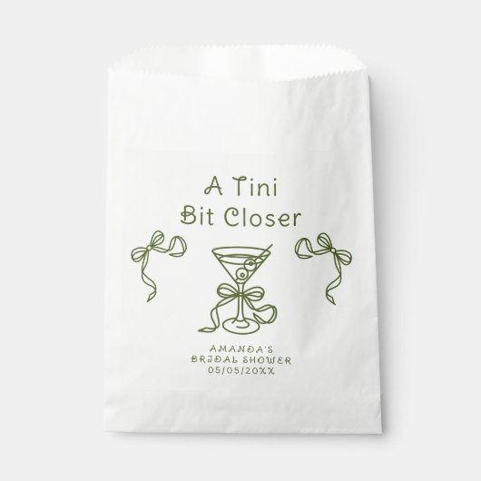 Een Tini beetje dichterbij Bruidsuitnodiging Bedankzakje (Voorkant)