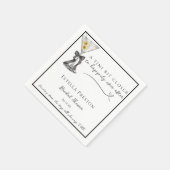 Een Tini Beetje Dichterbij Dirty Martini Bruidsfee Servet (Hoek)