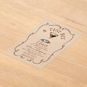 Een tini beetje dichterbij Espresso Martini Vrijge Acryl Uitnodigingen (Laagn)