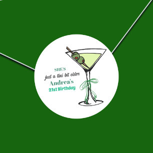 Een Tini Beetje Ouder 21e Verjaardagsfeest Ronde Sticker