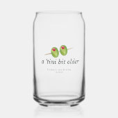 Een Tini Beetje Ouder | Martini Verjaardagsfeest Blikvorm Glas (Voorkant)