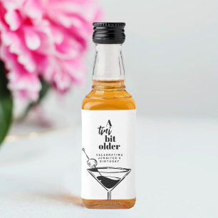 Een Tini Beetje Ouder Moderne Witte Martini Verjaa Likeurfles Etiket
