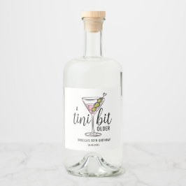 Een Tini Beetje Ouder Pink Martini Cocktails Verja Likeurfles Etiket