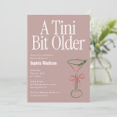 Een Tini Beetje Ouder Retro Verjaardag Kaart (Staand voorkant)