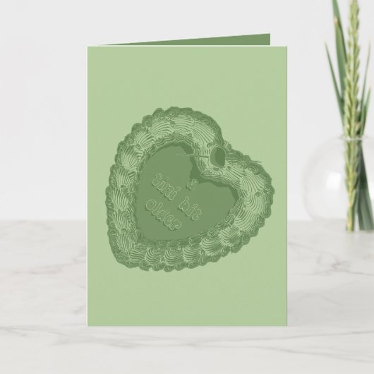 Een "Tini" Beetje Ouder Vintage Cake Card Kaart (Voorkant)