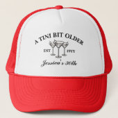 Een Tini Beetje Ouder Zwart Custom 30ste Verjaarda Trucker Pet (Voorkant)