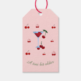 Een Tini Beetje Oudere Cherrytini Verjaardag Cadeaulabel