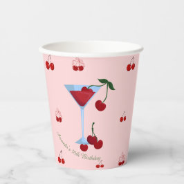 Een Tini Beetje Oudere Cherrytini Verjaardag Papieren Bekers