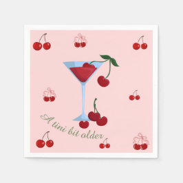 Een Tini Beetje Oudere Cherrytini Verjaardag Servet