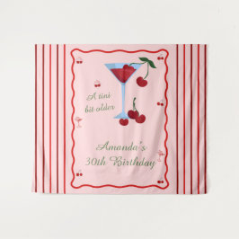   Een Tini Beetje Oudere Cherrytini Verjaardag Wandkleed