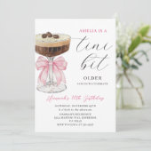 Een Tini beetje oudere chic espresso martini verja Kaart (Staand voorkant)