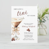 Een Tini Beetje Oudere Espresso Martini 50e Verjaa Kaart (Staand voorkant)