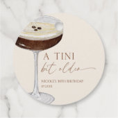 Een Tini Beetje Oudere Espresso Martini Bruidsdine Bedankjes Labels (Achterkant)