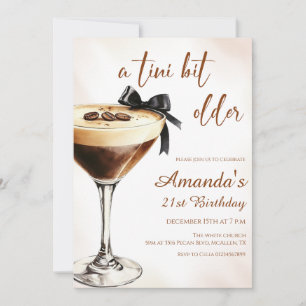 Een Tini Beetje Oudere Espresso Martini Verjaardag Kaart