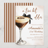 Een Tini Beetje Oudere Espresso Martini Verjaardag Kaart (Voorkant / Achterkant)