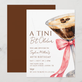 Een Tini Beetje Oudere Espresso Martini Verjaardag Kaart