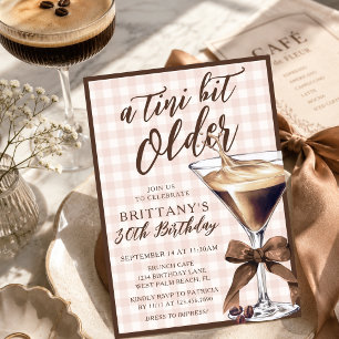 Een Tini Beetje Oudere Espresso Martini Verjaardag Kaart