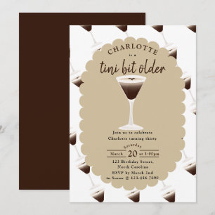 Een Tini Beetje Oudere Espresso Martini Verjaardag Kaart