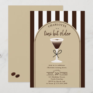 Een Tini Beetje Oudere Espresso Martini Verjaardag Kaart