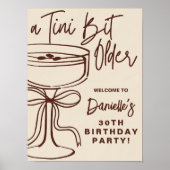 Een Tini Beetje Oudere Espresso Martini Verjaardag Poster (Voorkant)