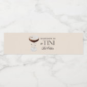 Een Tini beetje Oudere Espresso Martini Verjaardag Waterfles Etiket (Enkel label)