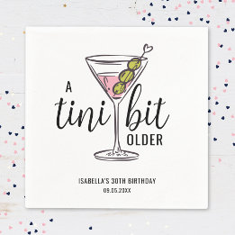 Een Tini Beetje Oudere Hand Getekende Martini Verj Servet