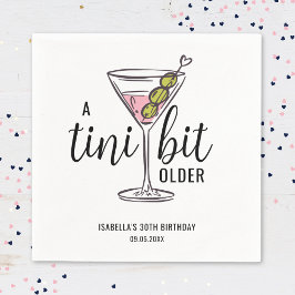 Een Tini Beetje Oudere Hand Getekende Martini Verj Servet