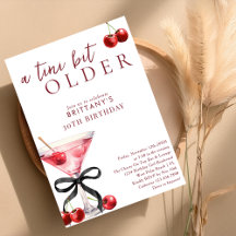Een Tini Beetje Oudere Kersen Martini Verjaardag E