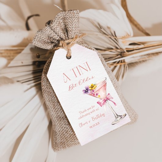 Een Tini Beetje Oudere Martini 30e Verjaardag Beda Cadeaulabel