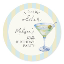 Een Tini Beetje Oudere Martini Cocktail Verjaardag