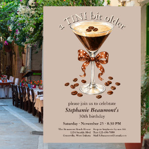 Een Tini Beetje Oudere Martini Espresso Bruine Boo Kaart
