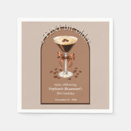Een Tini Beetje Oudere Martini Espresso Bruine Boo Servet