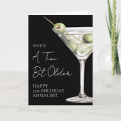 Een Tini Beetje Oudere Martini Gefeliciteerd Kaart (Voorkant)