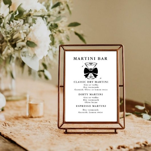 Een tini beetje oudere Martini Verjaardag Bar Drin Poster