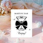 Een tini beetje oudere Martini Verjaardag Bar Drin Reclamebord Met Voetstuk