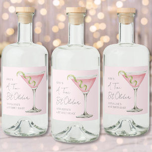Een Tini Beetje Oudere Martini Verjaardag Likeurfles Etiket