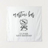 Een Tini Beetje Oudere Martini Verjaardagsfeest Ba Wandkleed (Voorkant)