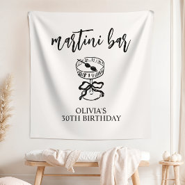 Een Tini Beetje Oudere Martini Verjaardagsfeest Ba Wandkleed