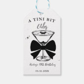 Een tini beetje oudere Martini Verjaardagsfeest Cadeaulabel (Voorkant)